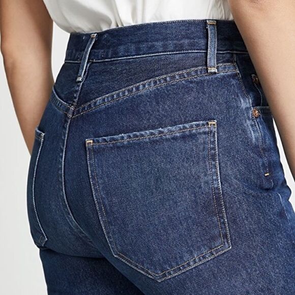 Agolde Remy Wink Wash Jeans Ankle Cropped High Rise Straight Leg Size 24 - Picture 8 of 13